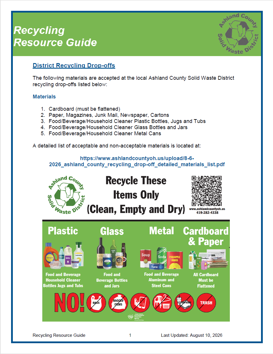 recycling resource guide