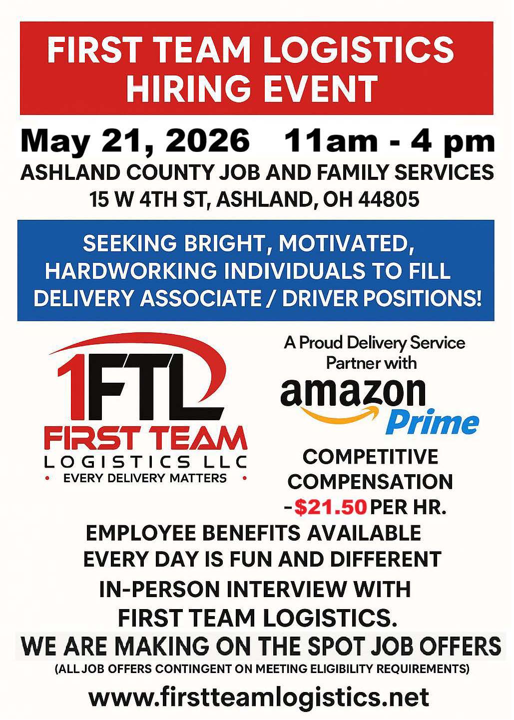 Amazon Hiring Event at JFS